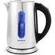 NEW Ovente Stainless Steel Electric Kettle with Touch Screen Control Panel 5 Variable Temperature Control and Keep Warm on EACH TEMPERATURE 1.7 Liter KS58S 